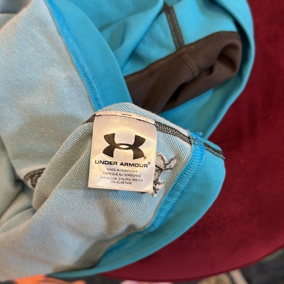 Under Armour blue grey pullover sweater long sleeve thermal winter ski - Picture 7 of 7